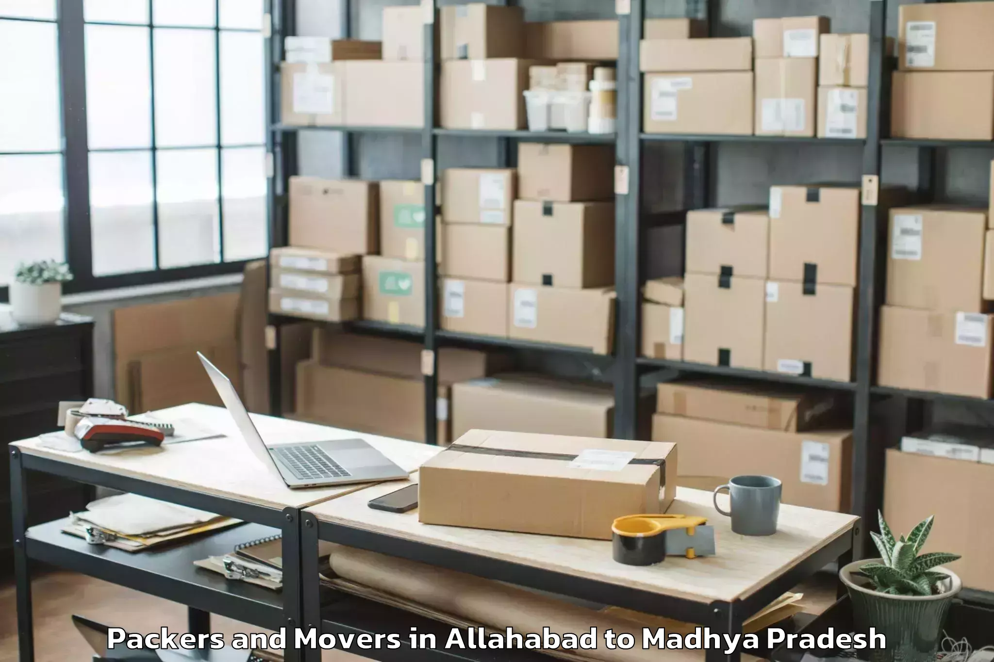 Reliable Allahabad to Ganj Basoda Packers And Movers